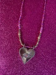 Collier EVIL EYE ROSE