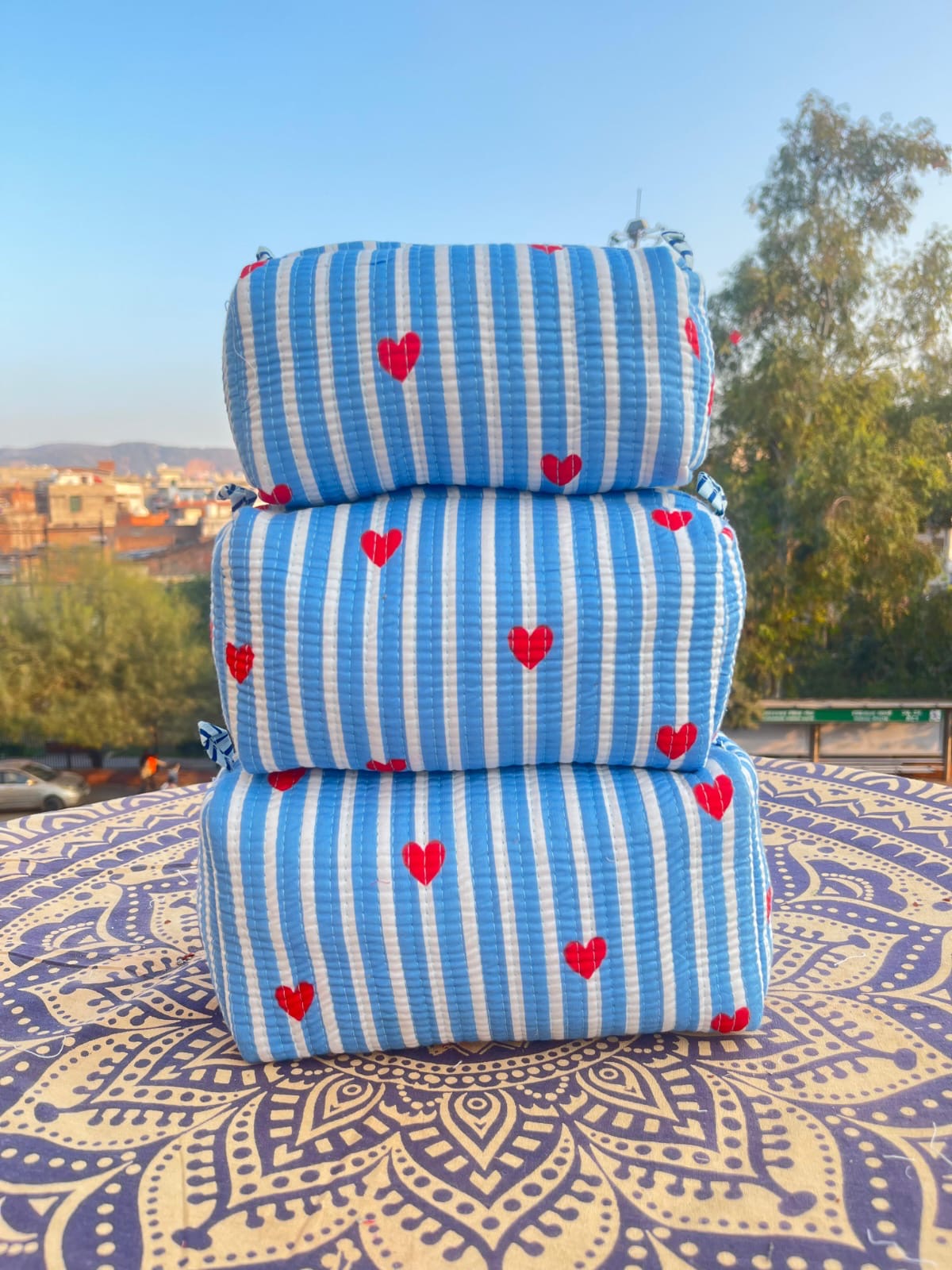 Trousse matelassée