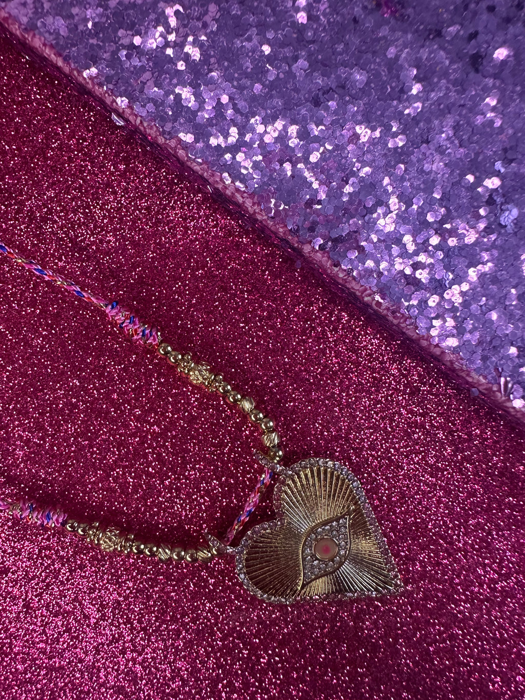 Collier Evil Eye Rose