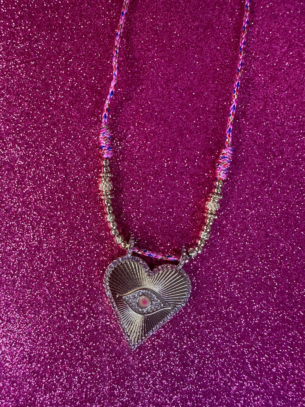 Collier Evil Eye Rose