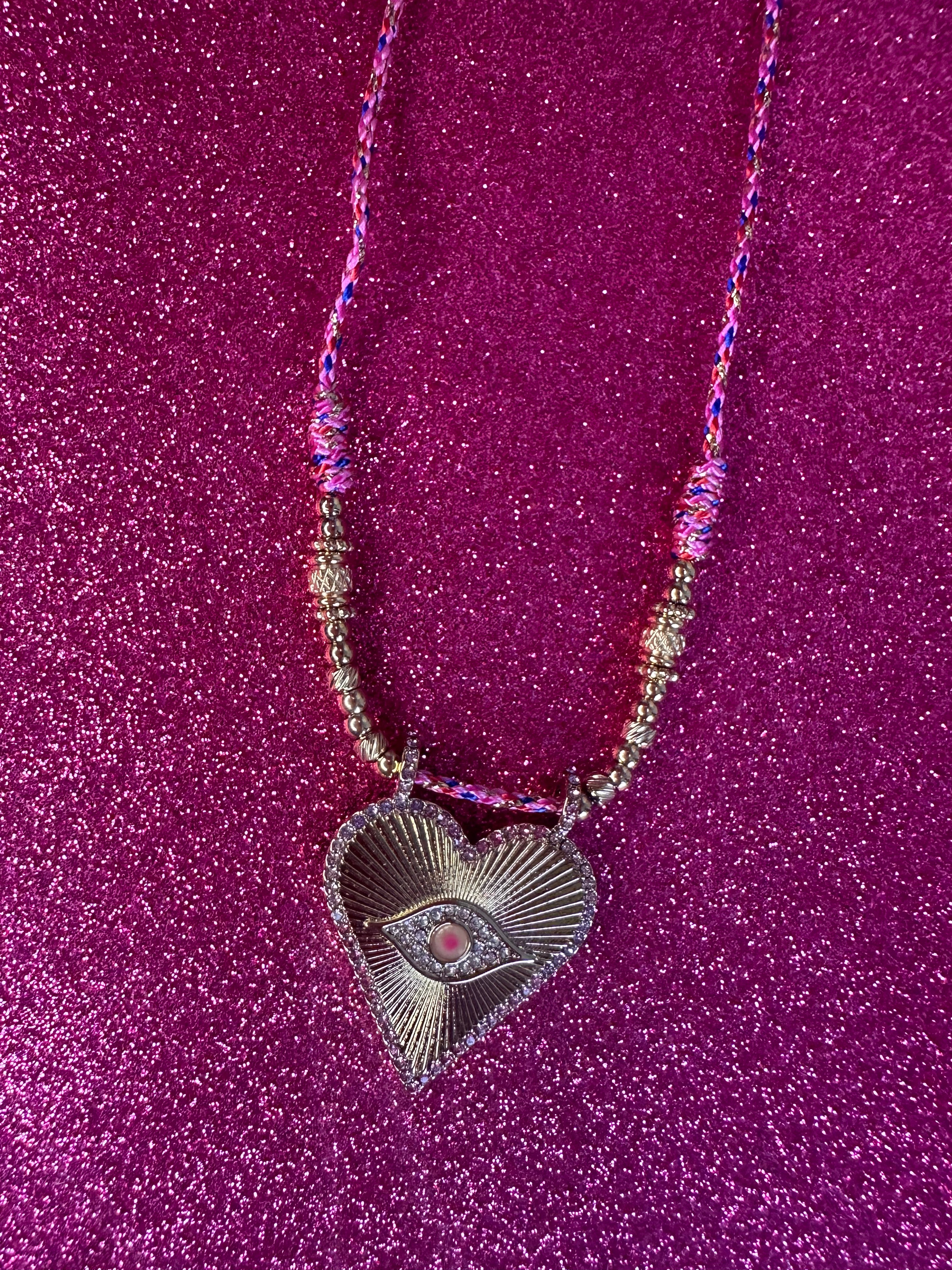 Collier Evil Eye Rose