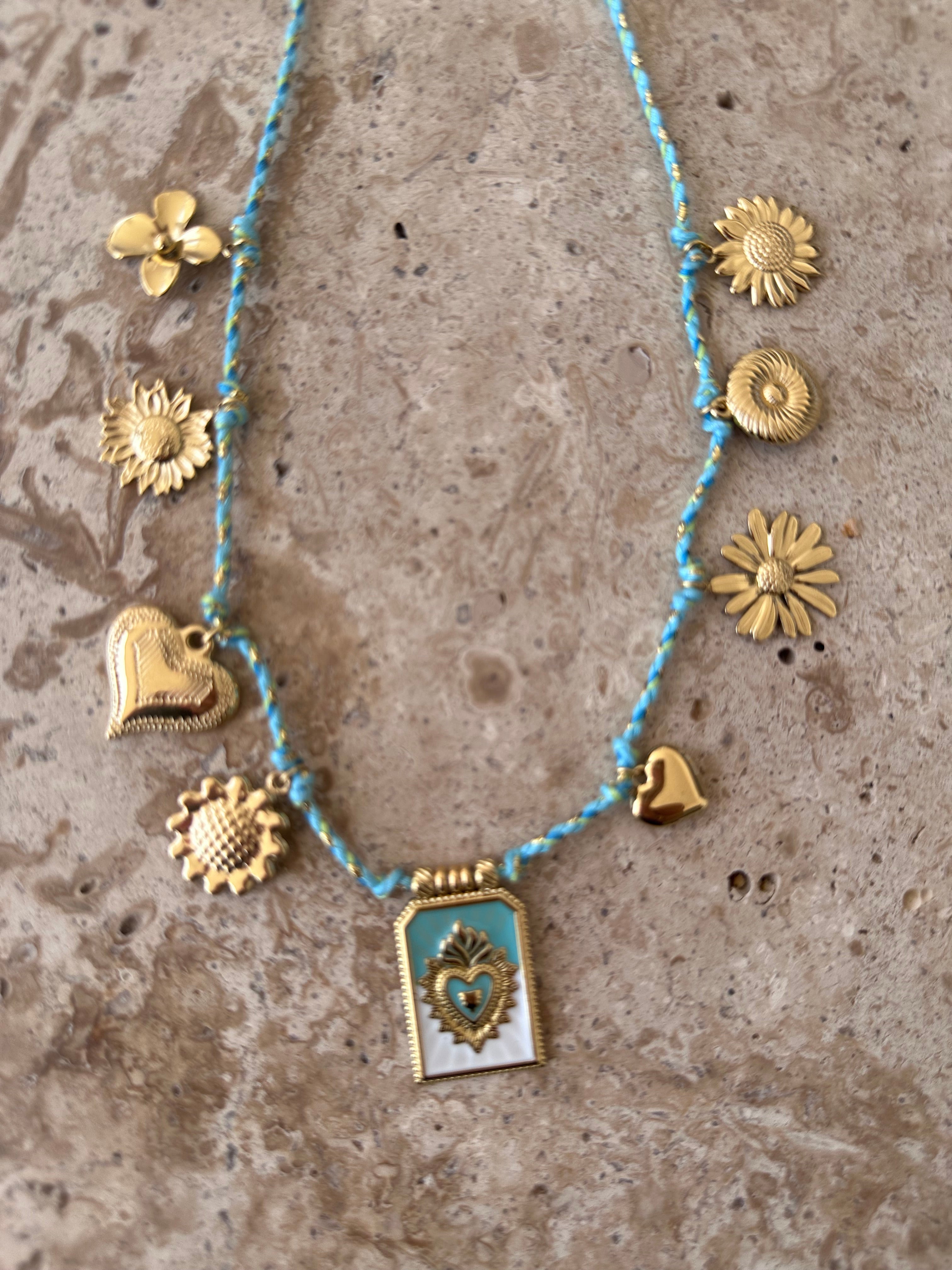 Collier Aztea blue